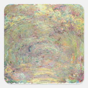Sticker Carré Claude Monet Chemin ombragé