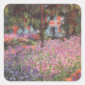 Sticker Carré Claude Monet // Jardin à Giverny