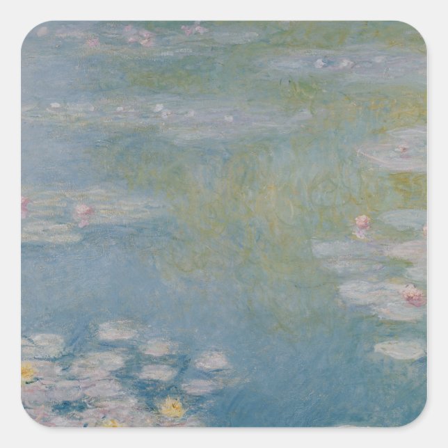Sticker Carré Claude Monet | Nympheas à Giverny, 1908 (Devant)