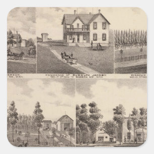 Sticker Carré Clear Lake, Waseca, Minnesota