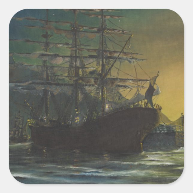 Sticker Carré Clipper (Devant)