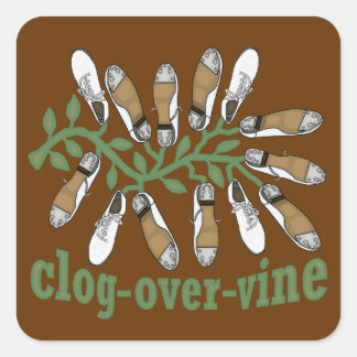 Sticker Carré Clog Sur Vine Dance