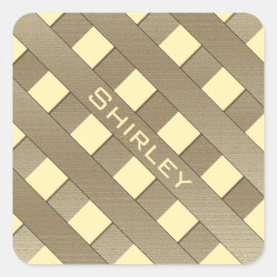 Sticker Carré Clôture du treillis par Shirley Taylor