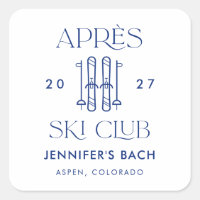 Club Apres Ski Fête de ski d'hiver pour future mar