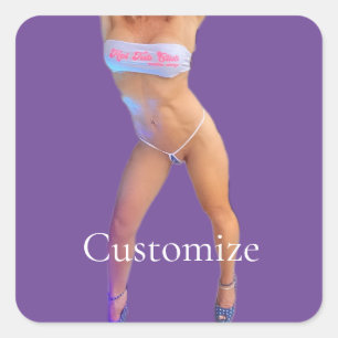 Sticker Carré Club de bain à remous Thunder_Cove