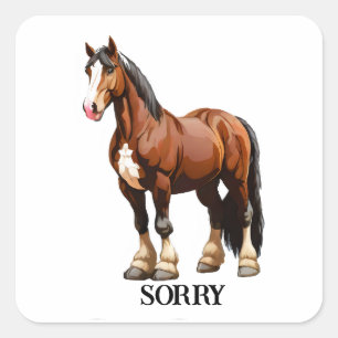 Sticker Carré Clydesdale