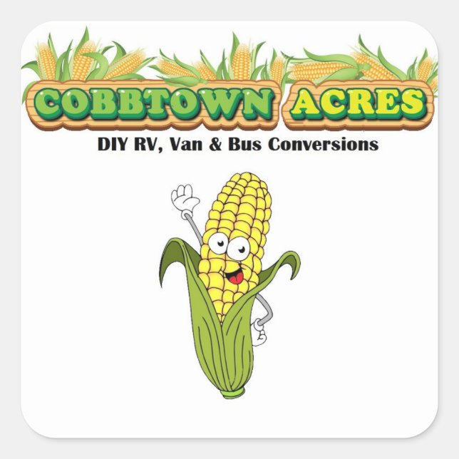 Sticker Carré Cobby de Cobbtown Acres (Devant)