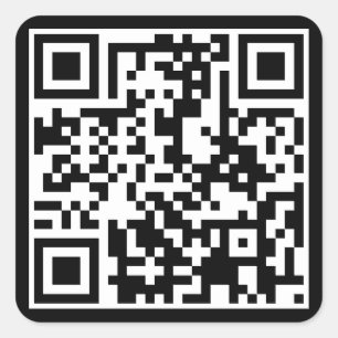 Sticker Carré code personnalisable de QR