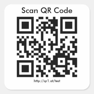 Sticker Carré Code QR