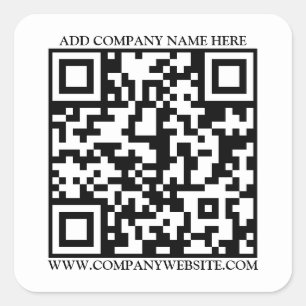 STICKER CARRÉ CODE QR
