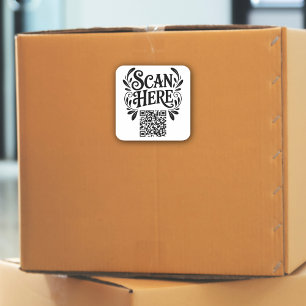 Sticker Carré Code QR d'entreprise