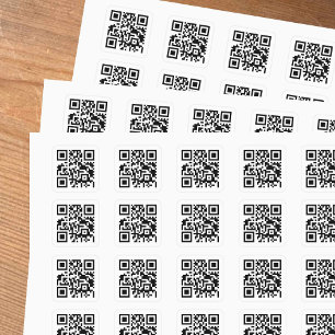 Sticker Carré Code QR - Entrez simplement l'URL de votre site We