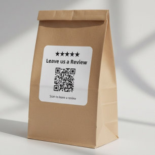 Sticker Carré Code QR « Laissez-nous un avis »   Avis client 