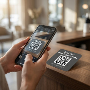 Sticker Carré Code QR personnalisé pour votre prochain rendez-vo