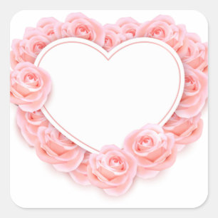 Sticker Carré Coeur