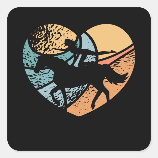 Sticker Carré Coeur de tension (Devant)