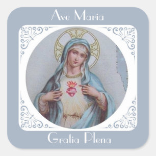 Sticker Carré Coeur impeccable et douleureux vintage de Mary