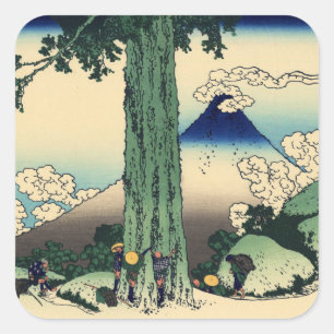 Sticker Carré Col de Mishima dans la province de Kai