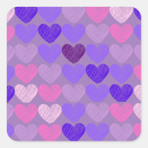 Collage de coeur rose à violet Arrière - plan viol