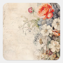 Collage Fleurs Vintage 1b 1 sur 4