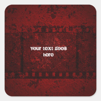 Sticker Carré collant de conception grungy