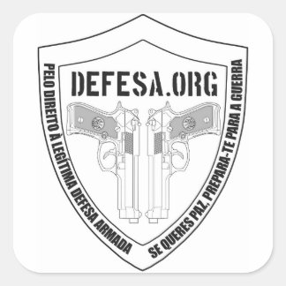 Sticker Carré Colle DEFESA.ORG Bientôt