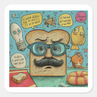 Sticker Carré Collection d'autocollants Hilarious "Papa plaisant