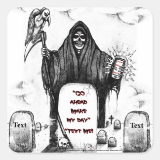 Sticker Carré Collection Grim Reaper par Clark Ulysse