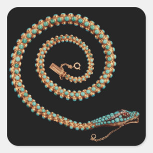 Sticker Carré Collier de serpent, 1844
