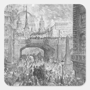 Sticker Carré Colline de Ludgate