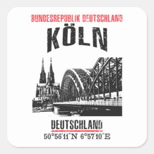 Sticker Carré Cologne