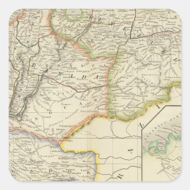 Sticker Carré Colombie (Devant)