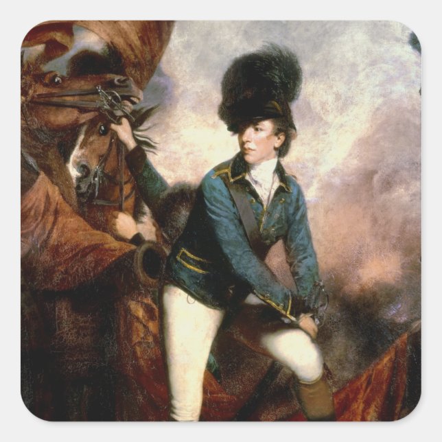 Sticker Carré Colonel Banastre Tarleton 1782 (Devant)