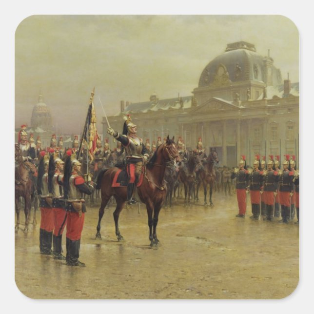 Sticker Carré Colonel de La Rochetulon (Devant)