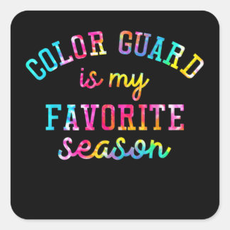 Sticker Carré Color Guard Est Ma Saison Préférée Color Guard Lov