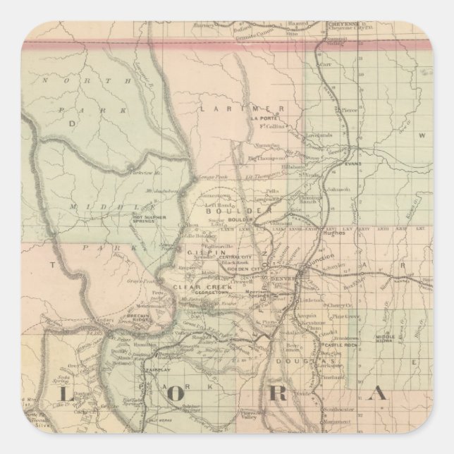 Sticker Carré Colorado (Devant)