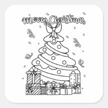 Colorez votre propre arbre de Noël Travail de Noël