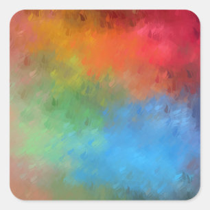 Sticker Carré Colorful Blank Modèle moderne Art Abstrait tendanc