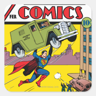 Sticker Carré Comics d'action #33