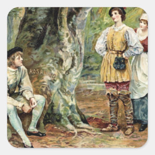Sticker Carré Comme Vous L'Aimez - Shakespeare