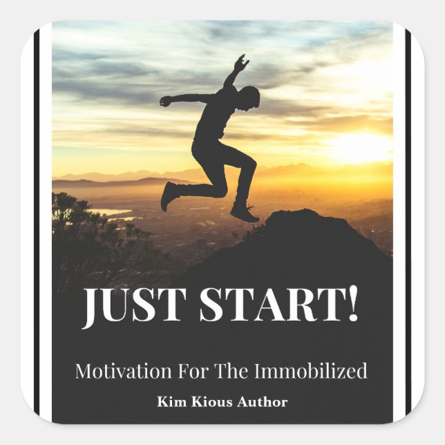 STICKER CARRÉ COMMENCE ! (Devant)