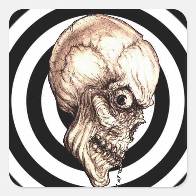 Sticker Carré COMPÉTENCE déplaisante (Devant)