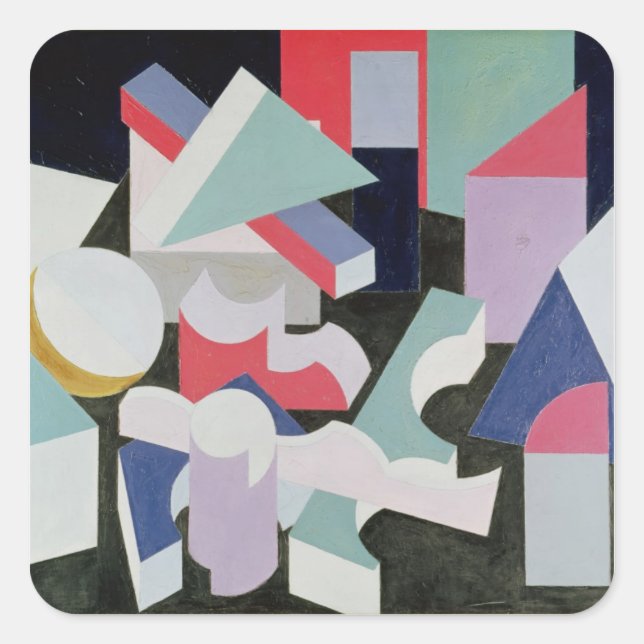 Sticker Carré Composition, 1927 (Devant)