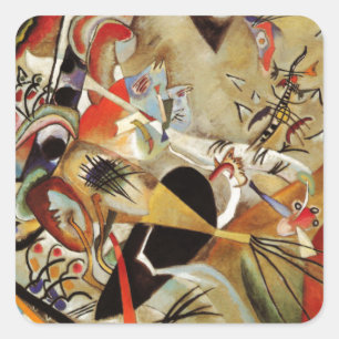 Sticker Carré Composition Abstraite de Kandinsky