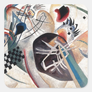 Sticker Carré Composition de Kandinsky