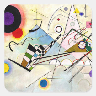Sticker Carré Composition Kandinsky 8
