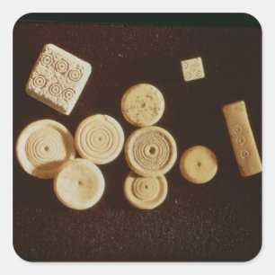 Sticker Carré Compteurs et matrices, Gallo-Romains