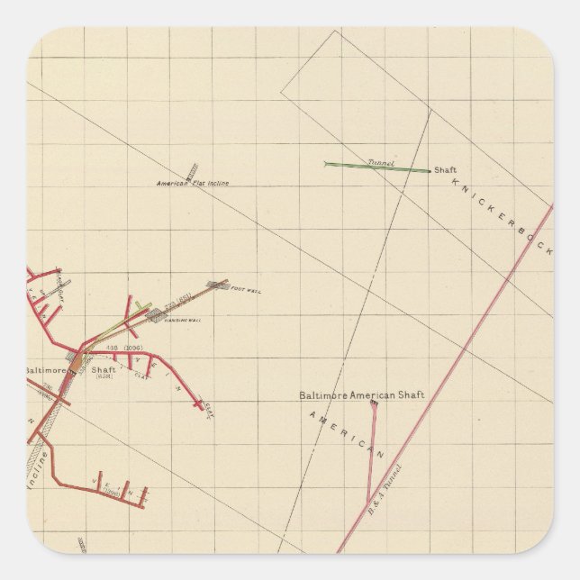 Sticker Carré Comstock Numéro VIX (Devant)