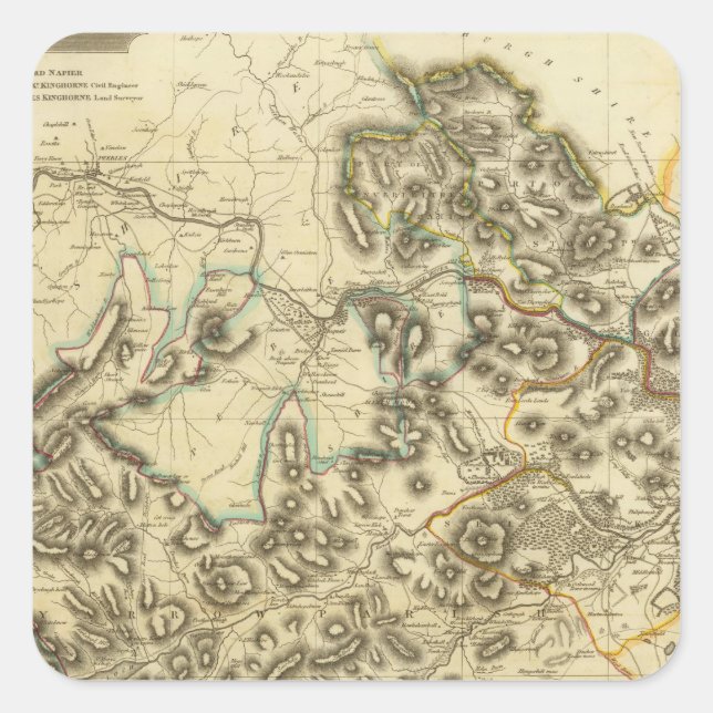 Sticker Carré Comté de Selkirk (Devant)