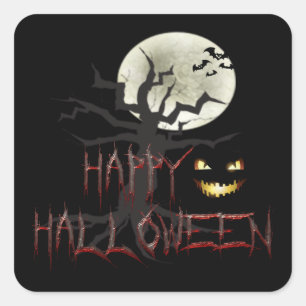 Sticker Carré Conception 2 de Halloween